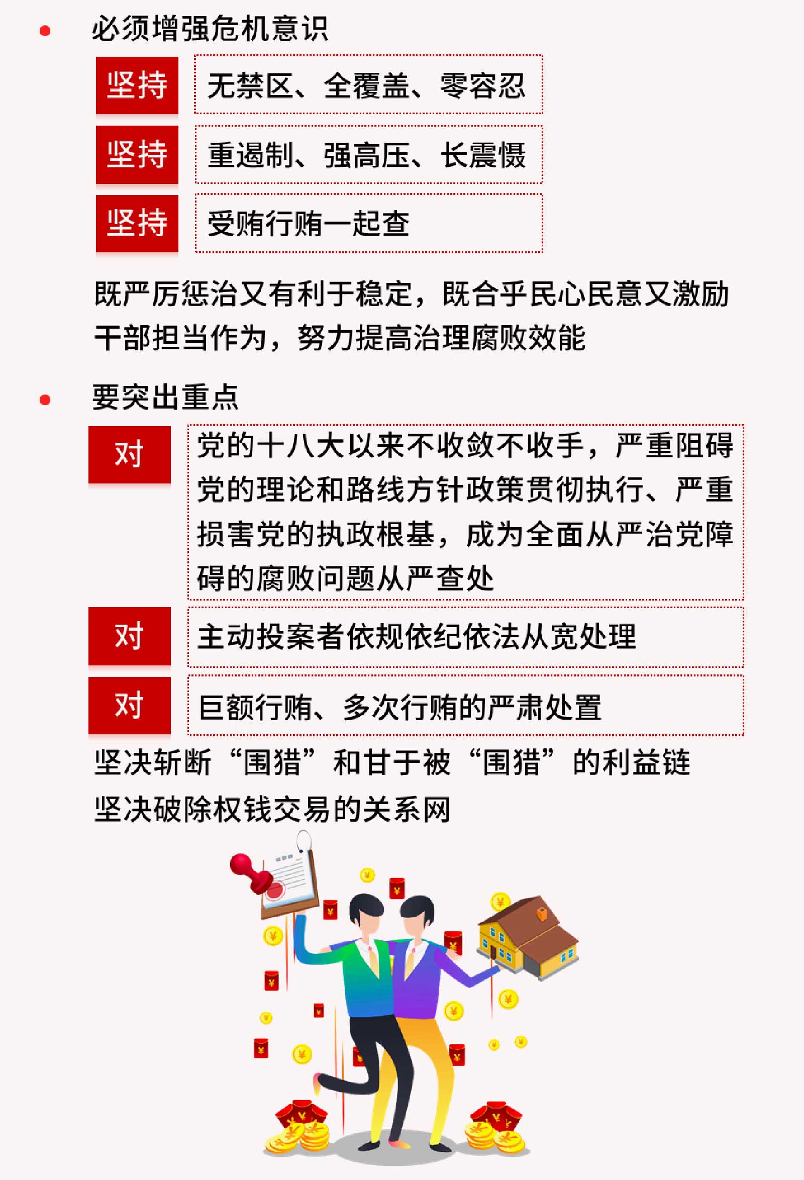 图解工作任务8 | 构建一体推进不敢腐、不能腐、不想腐体制机制 进一步巩固和发展反腐败斗争压倒性胜利