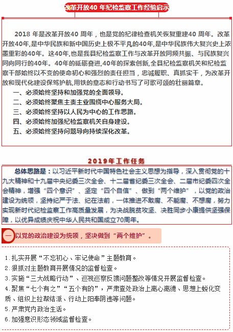 图解十三届县纪委四次全会工作报告