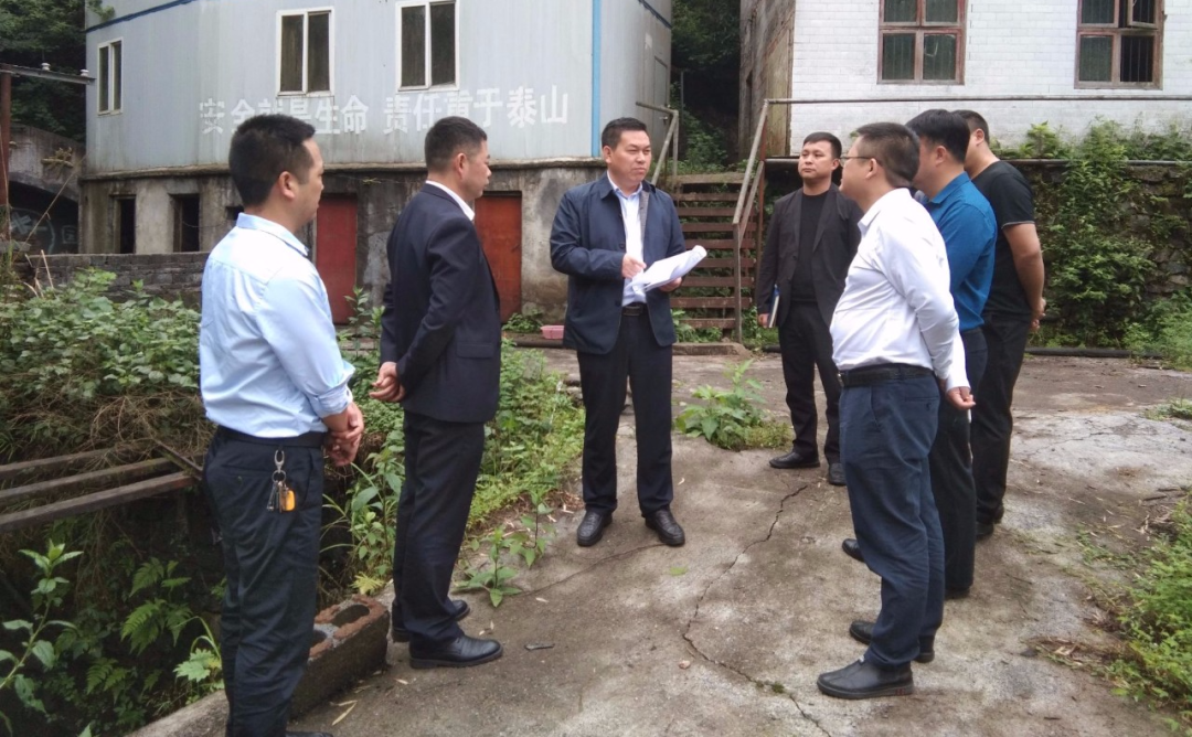 胡定钦到寨英镇督导锰污染治理工作